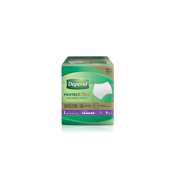 Depend Pants L for incontinence and bladder leakage protection