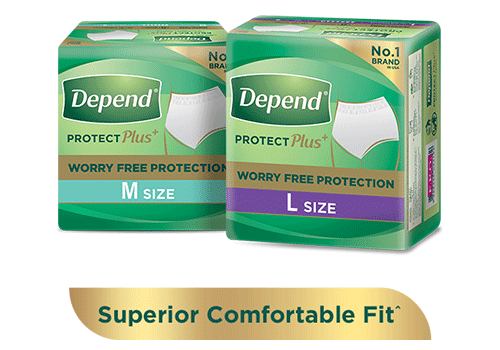 Adult Diaper Pants - Depend Protect+ Absorbent